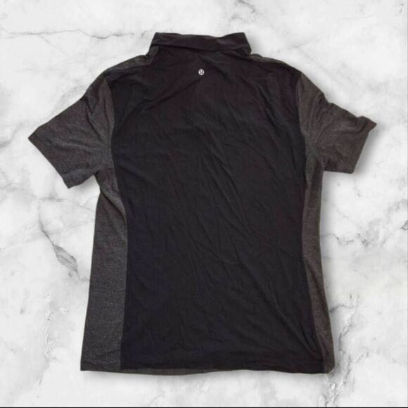 Lululemon Mens Short Sleeve Large Collared Shirt - Picture 2 of 2